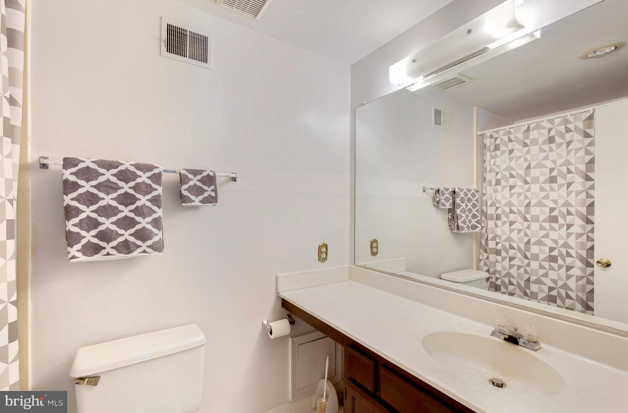 301 Crescendo Way Silver Spring, MD 20901 - Photo 27 of 30 a bathroom with a sink and mirror with toilet