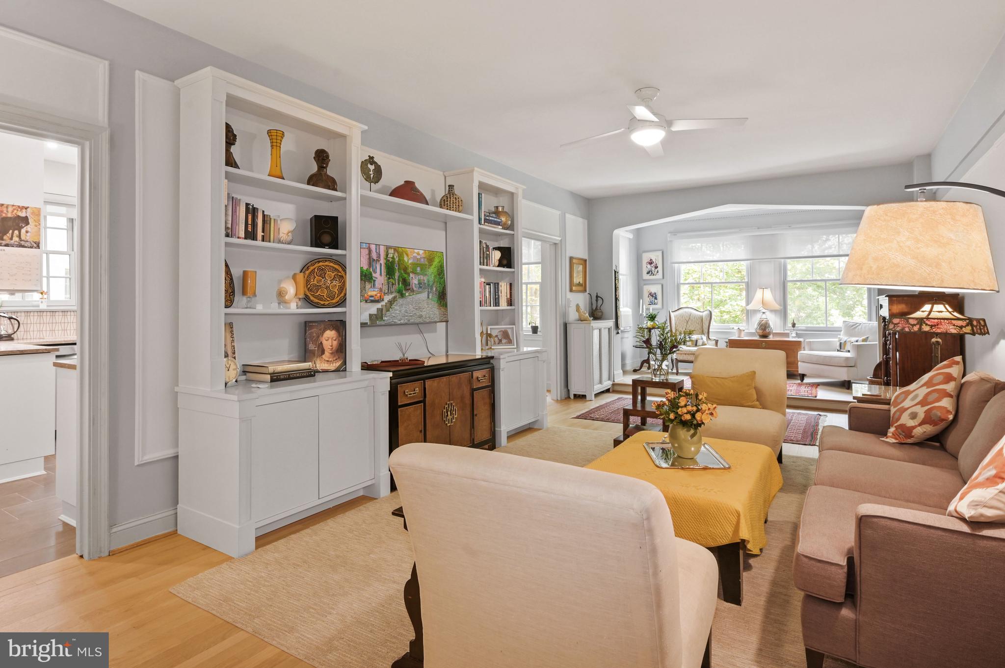 2737 Devonshire Place Northwest, Unit 123 Washington, DC 20008 - Photo 1 of 46 Expansive living room with beautiful built-ins