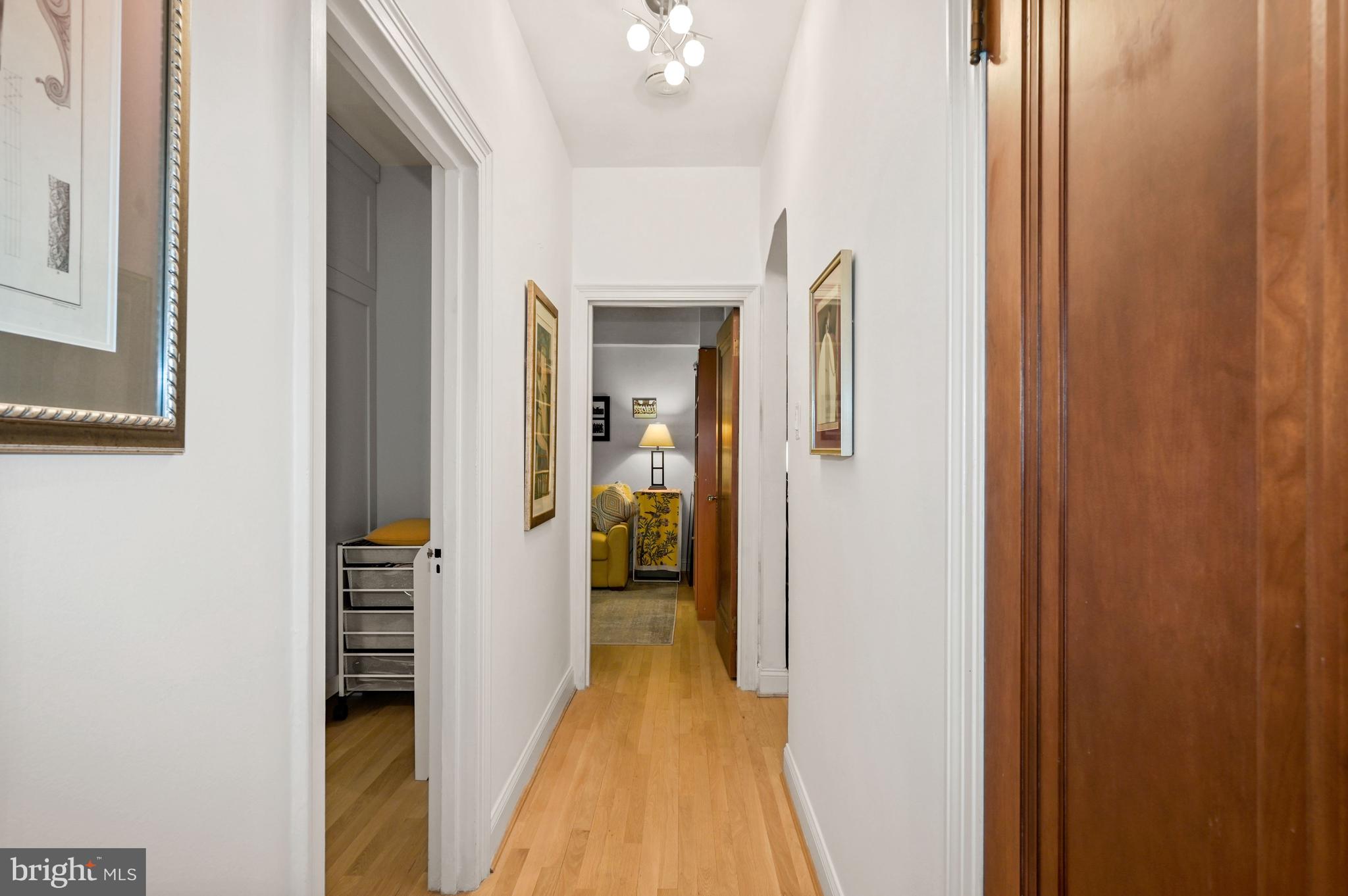 2737 Devonshire Place Northwest, Unit 123 Washington, DC 20008 - Photo 22 of 46 Hallway leading to second bedroom
