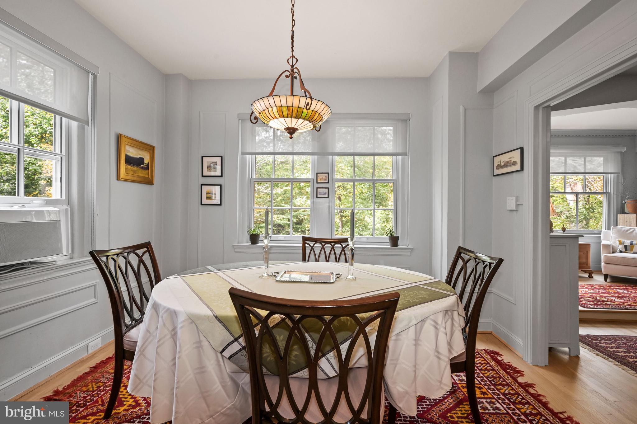 2737 Devonshire Place Northwest, Unit 123 Washington, DC 20008 - Photo 9 of 46 Formal dining room w/ multiple exposures & views