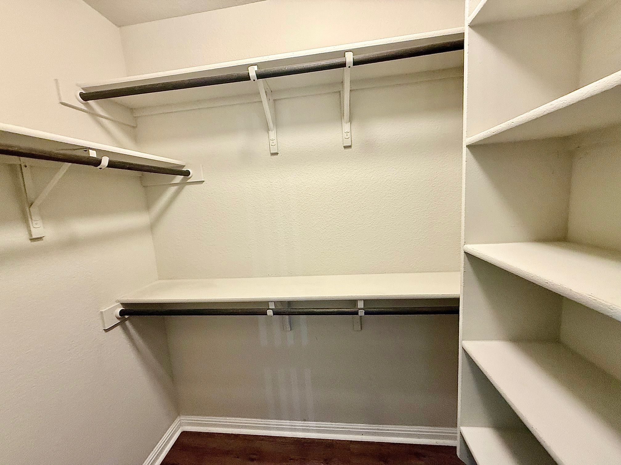 513 Longhorn Cavern Road Leander, TX 78641 - Photo 13 of 24 Walk in closet with dark wood-type flooring