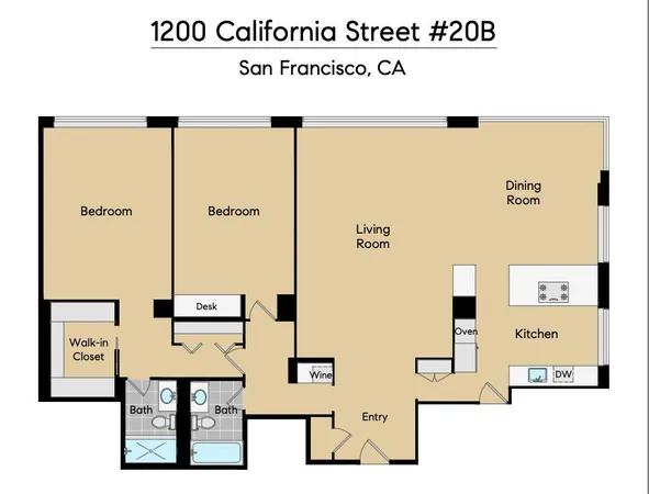 $2,250,000 | 1200 California Street, Unit 20B, San Francisco, CA 94109