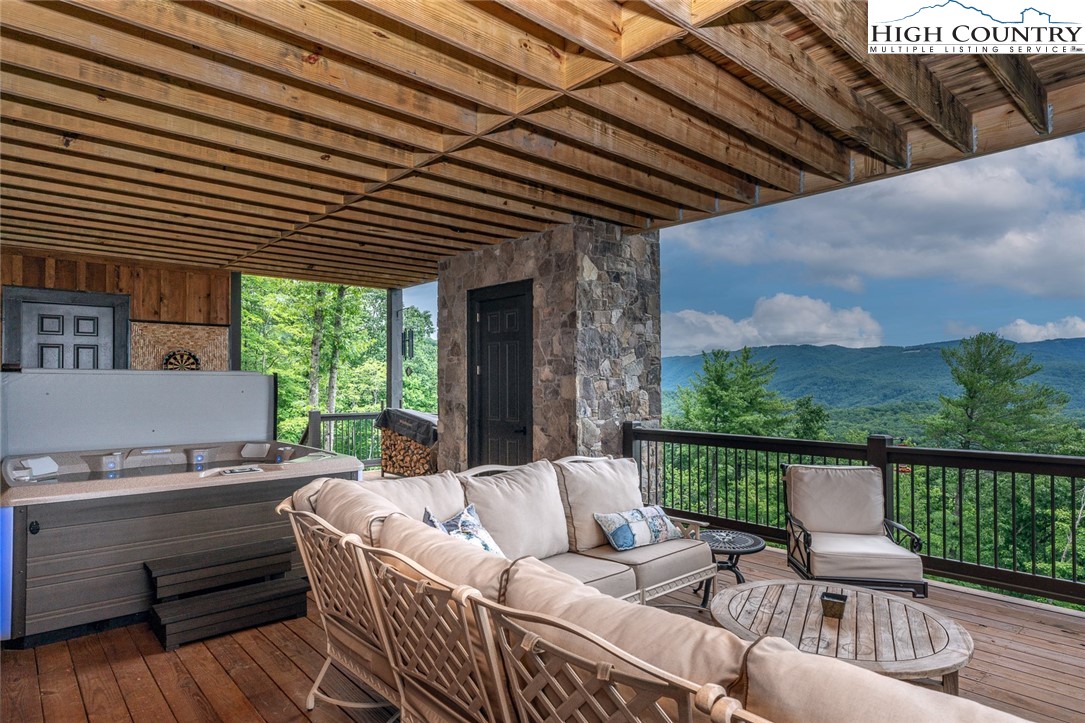 550 Pepperroot Road Boone, NC 28607 - Photo 14 of 50 a view of a patio on the roof deck
