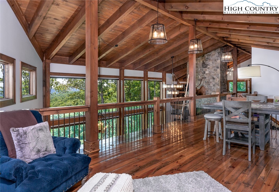 550 Pepperroot Road Boone, NC 28607 - Photo 35 of 50 a living room with furniture and wooden floor