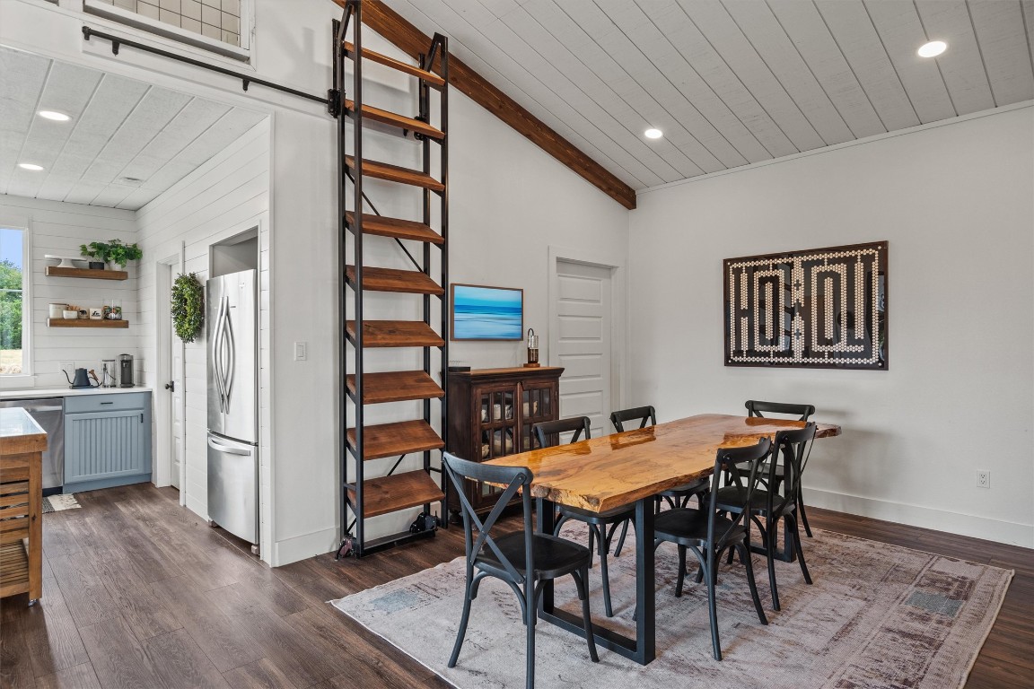 323 Patricia Road Georgetown, TX 78628 - Photo 24 of 40 a view of a dining room with furniture and wooden floor