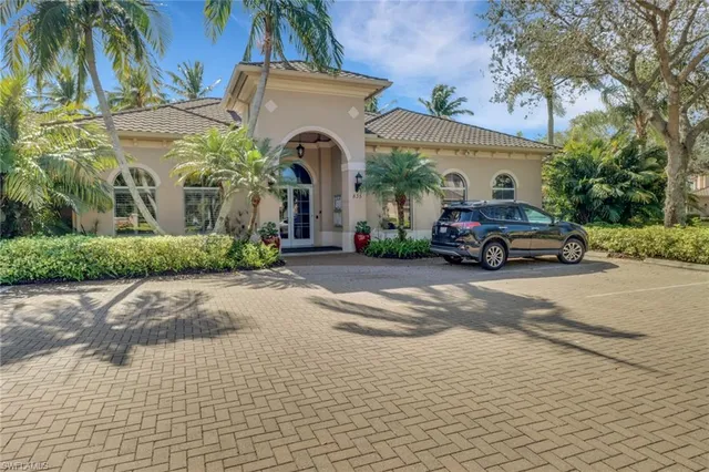 a car parked in front of a building
