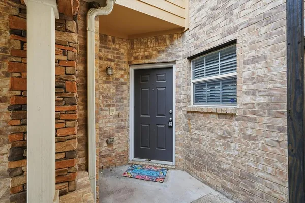 a view of front door of house