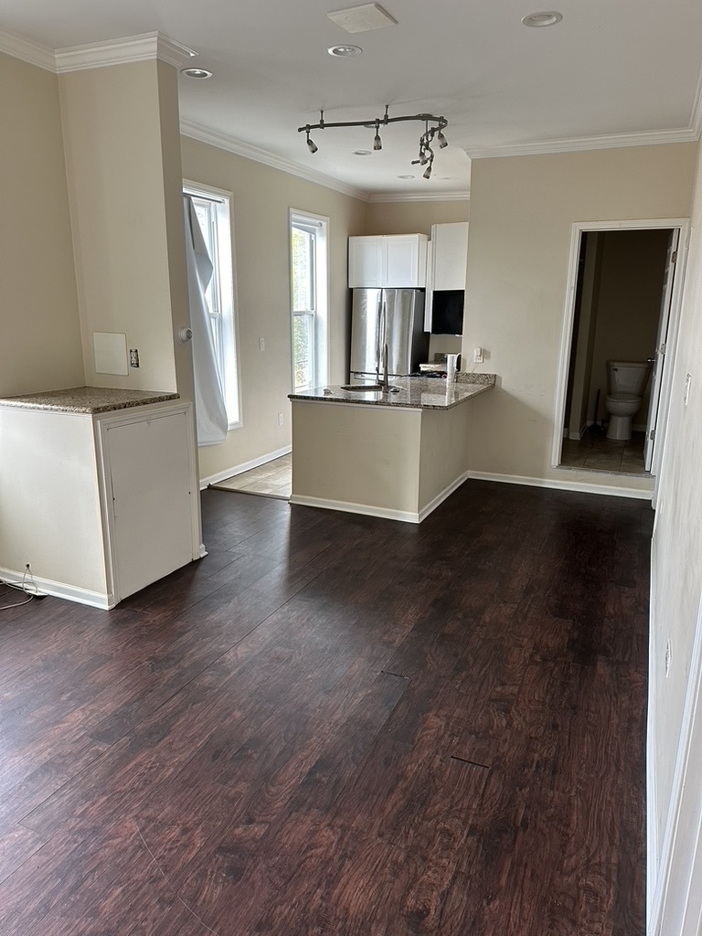 321 West 24th Street, Unit 3R Chicago, IL 60616 - Photo 8 of 11 a view of kitchen with cabinets and wooden floor