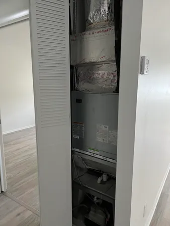 a bathroom with a close view of a stove