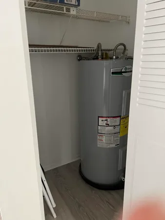 a view of water heater room