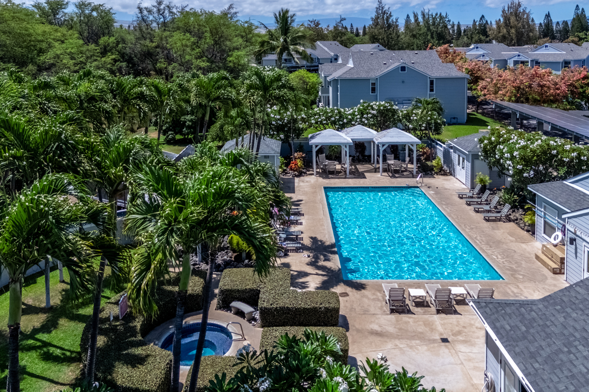 68-3831 Lua Kula Street, Unit G203 Waikoloa, HI 96738 - Photo 21 of 30 an aerial view of a house with garden space and trees