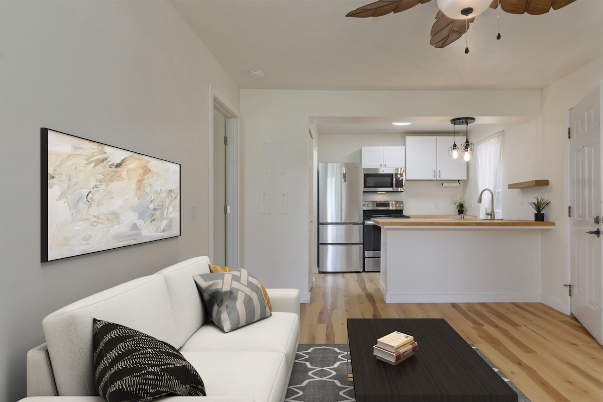 68-3831 Lua Kula Street, Unit G203 Waikoloa, HI 96738 - Photo 5 of 30 a bedroom with a bed and couch