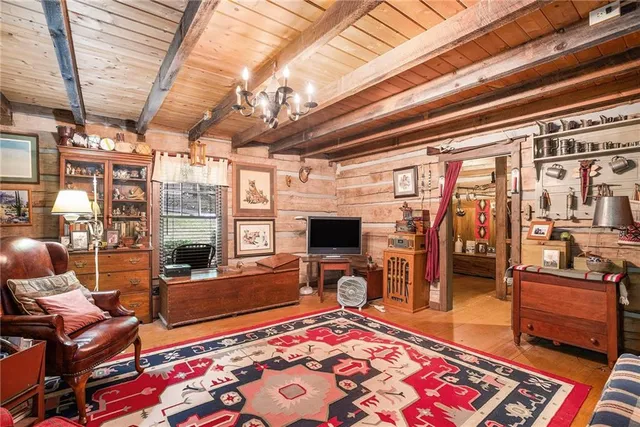 a view of a living room area