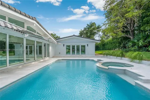 a view of a house with pool