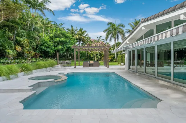 a view of a house with pool