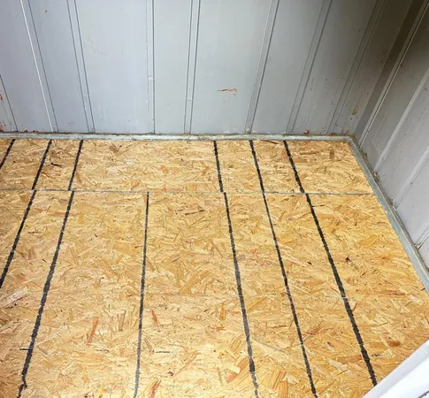 a bathroom with a window