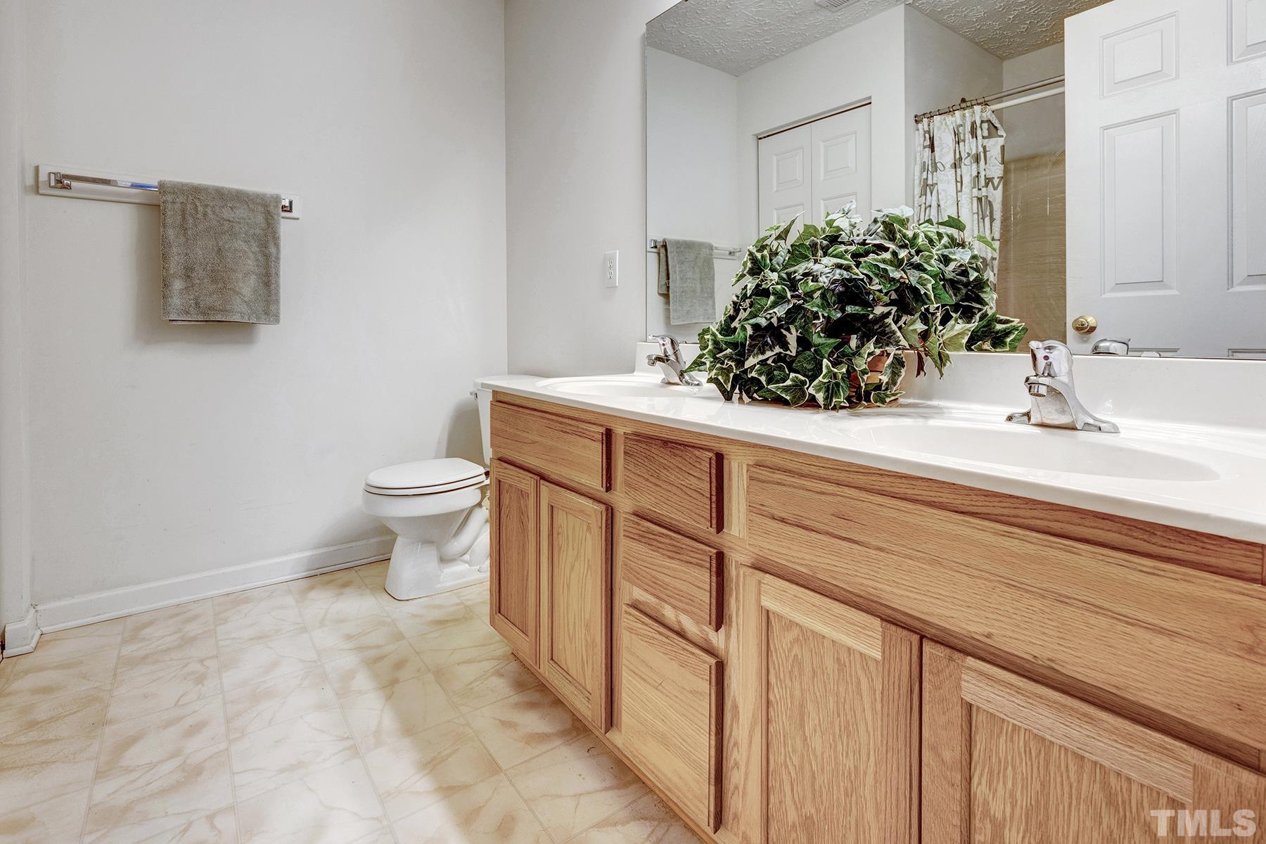 5712 Forest Point Road Raleigh, NC 27610 - Photo 21 of 23 a bathroom with a sink and a toilet