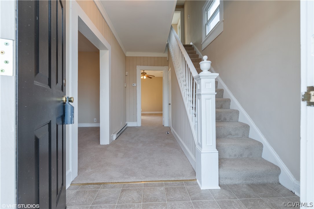 8329 Peaks Road Hanover, VA 23069 - Photo 2 of 25 a view of a hallway view with staircase
