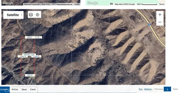 a bird view of a backyard