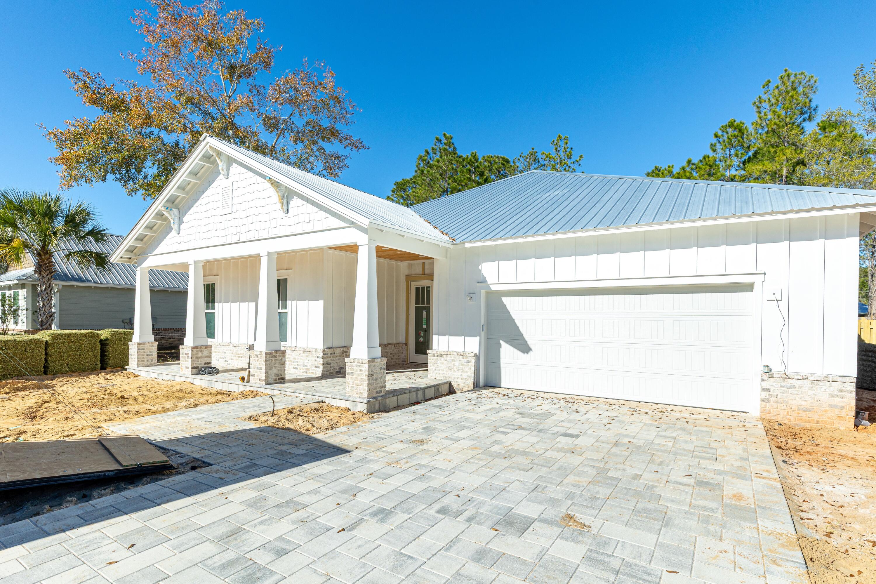 a view of a house with a patio