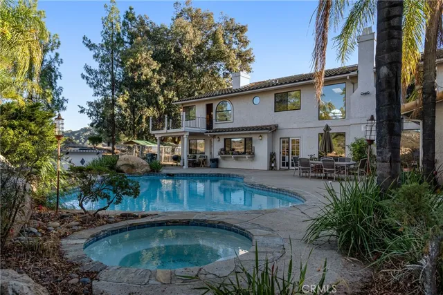 a view of a yard with an outdoor space
