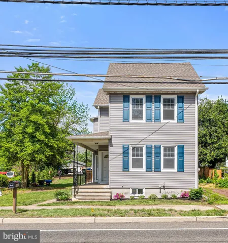 a front view of a building