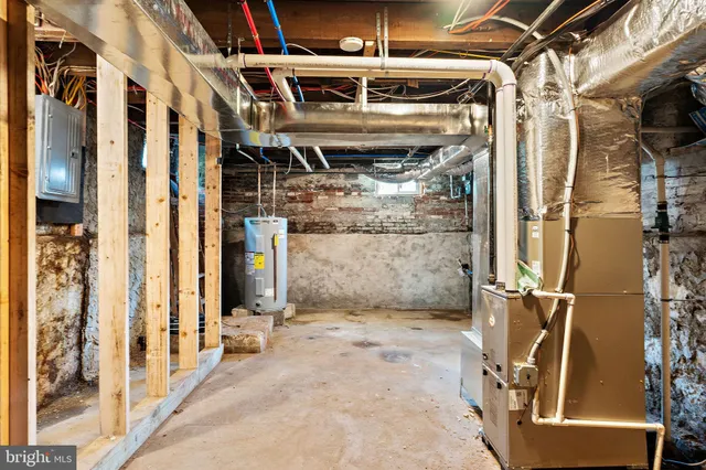 a view of water heater room