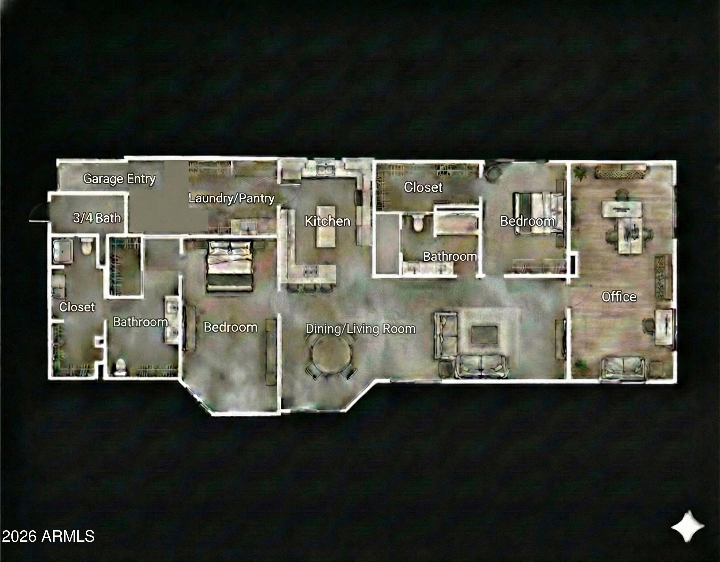 1980 Koch Ranch Road Cornville, AZ 86325 - Photo 41 of 41 3D Floorplan 1980 Koch Ranch Rd