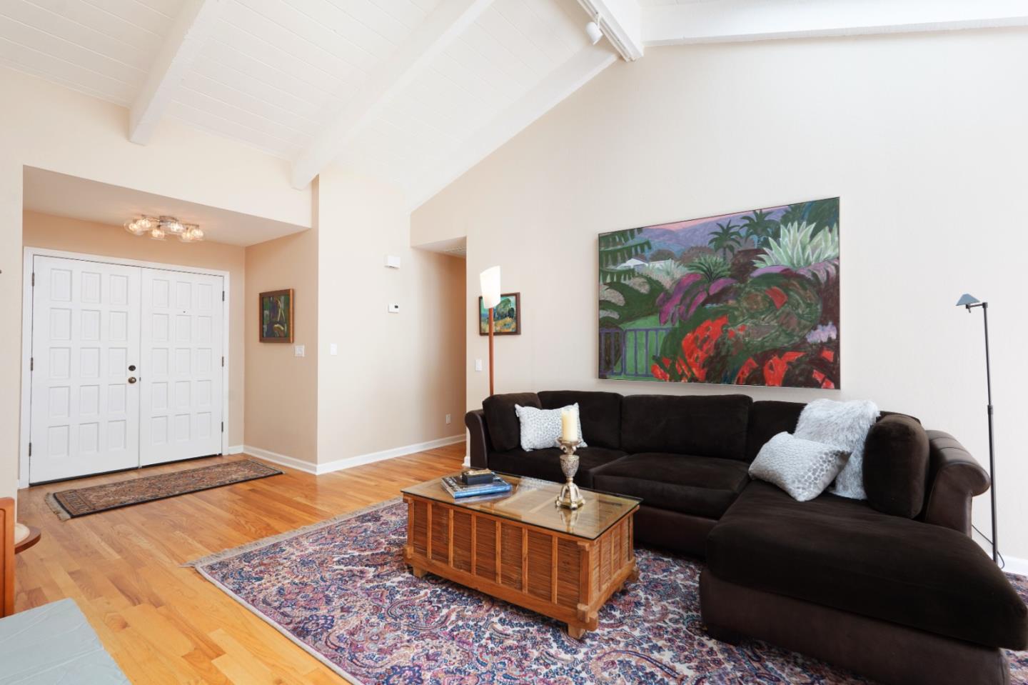 3060 Aztec Road Pebble Beach, CA 93953 - Photo 18 of 38 a living room with furniture and wooden floor