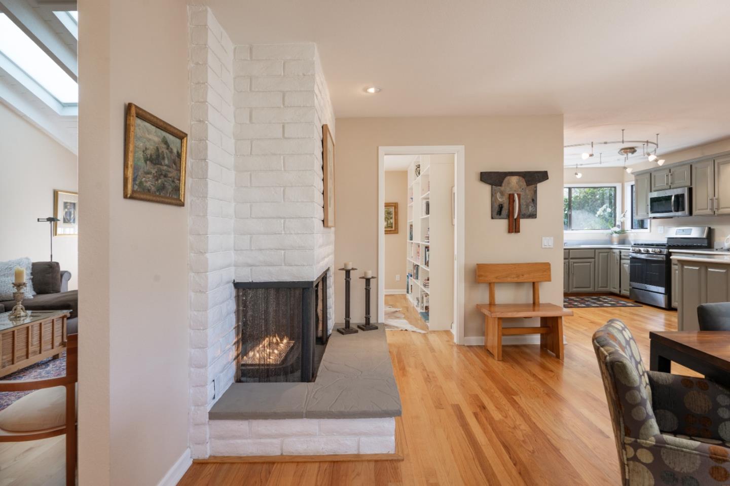 3060 Aztec Road Pebble Beach, CA 93953 - Photo 3 of 38 a living room with furniture and a fireplace