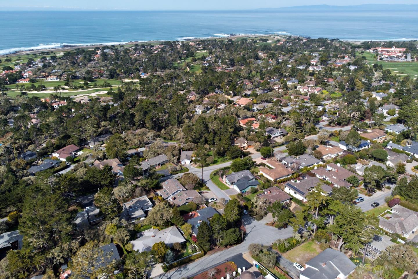 3060 Aztec Road Pebble Beach, CA 93953 - Photo 37 of 38 an aerial view of a residential houses with city view