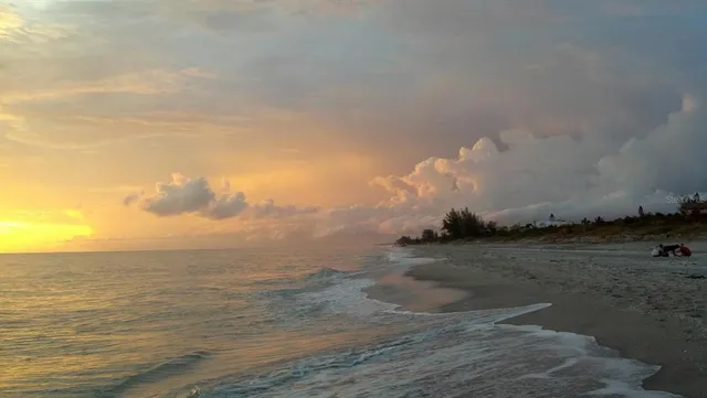 an aerial view of residential houses with outdoor space and lake view
