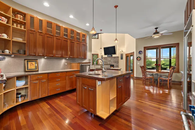 a outdoor space with furniture