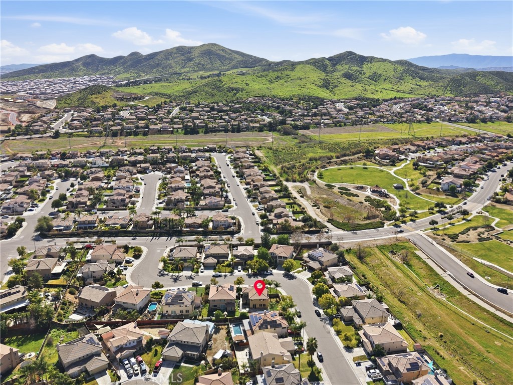 3609 Pyramid Trail Perris, CA 92570 - Photo 36 of 40 an aerial view of residential houses with outdoor space