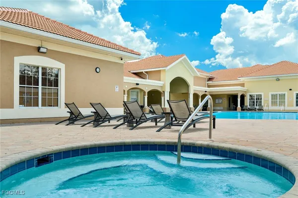 a house view with a backyard space