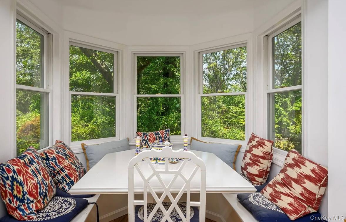 972 Noyac Path Water Mill, NY 11976 - Photo 16 of 40 a view of a dining room with furniture window and outside view