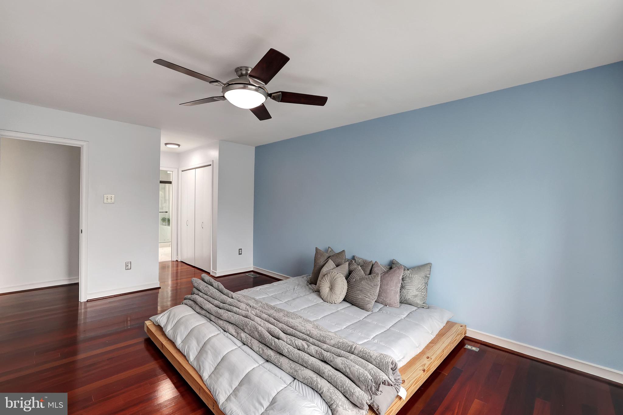 6313 Raritan Court Columbia, MD 21045 - Photo 27 of 80 Owner's Suite | Ceiling Fan | Brazilian Hardwood.