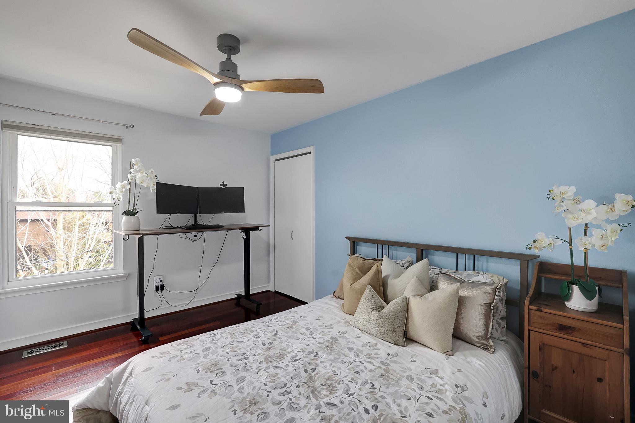 6313 Raritan Court Columbia, MD 21045 - Photo 38 of 80 Bedroom #3 | Ceiling Fans | Brazilian Hardwood.