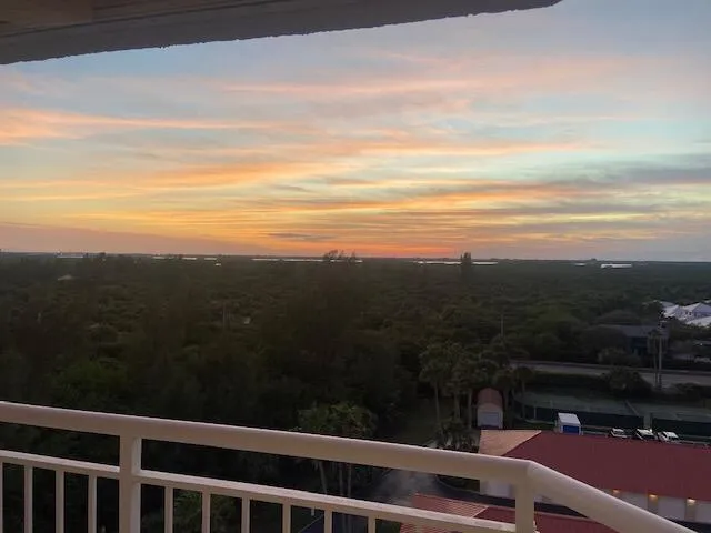 a view of city and mountain