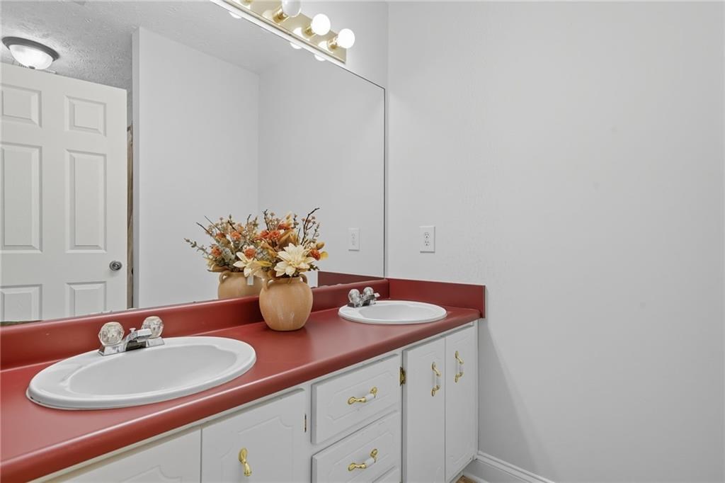 491 Hyde Road Jasper, GA 30143 - Photo 26 of 60 a bathroom with a sink double vanity and a mirror