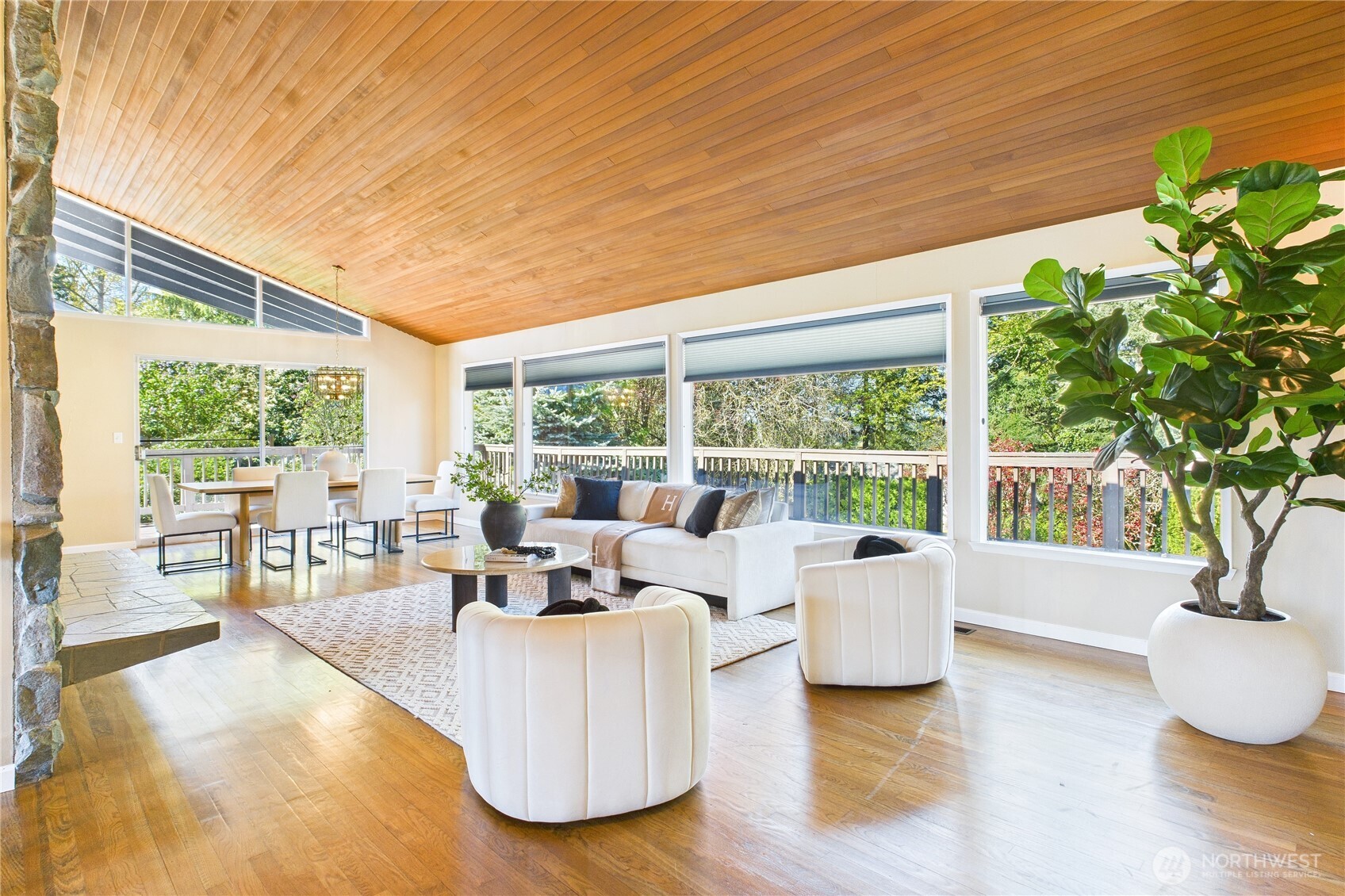 1323 121st Avenue Southeast Bellevue, WA 98005 - Photo 3 of 28 a living room with furniture and a large window with outer view
