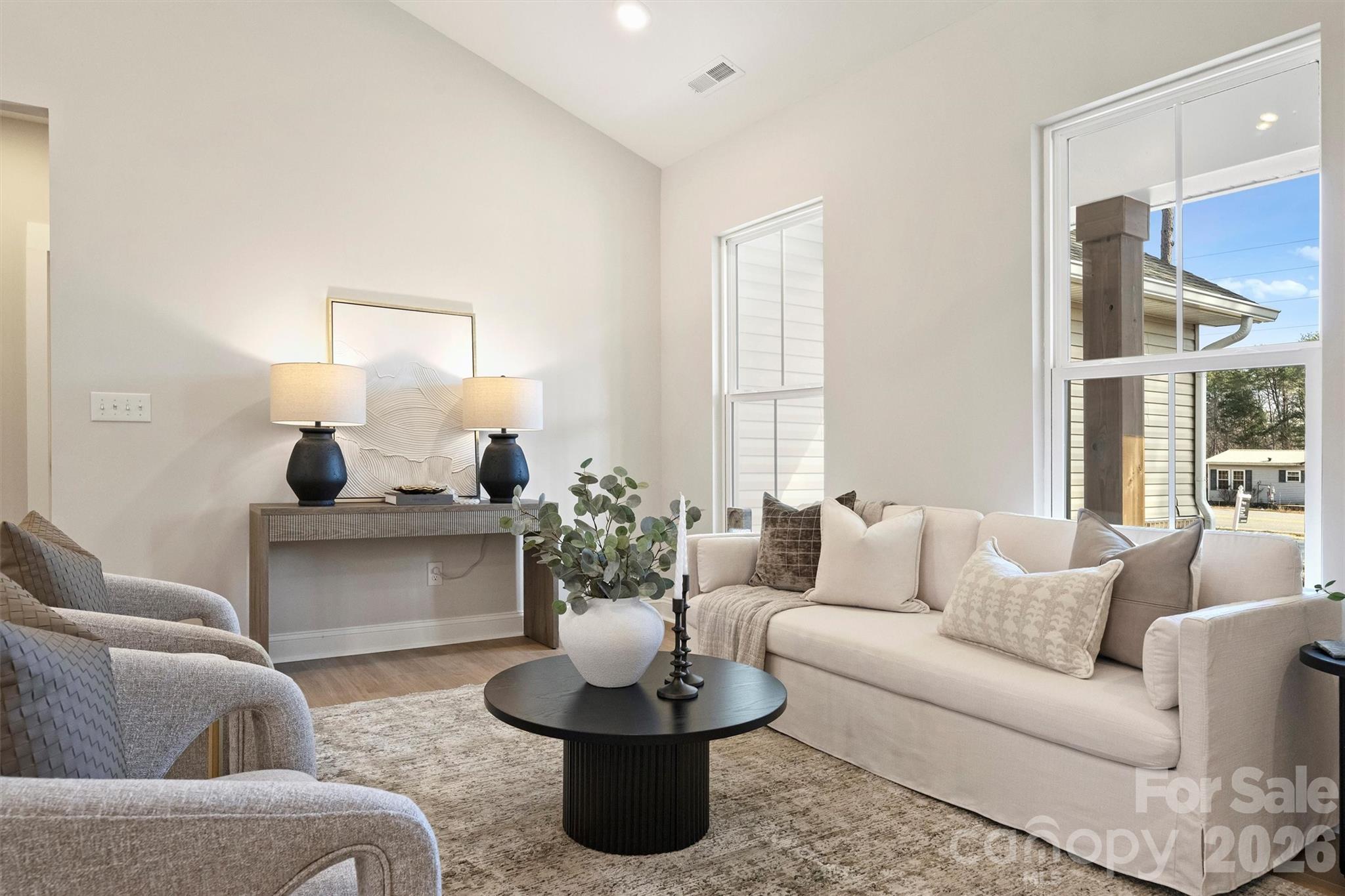 2307 Lee Lawing Road Lincolnton, NC 28092 - Photo 13 of 42 a living room with furniture potted plant and a window