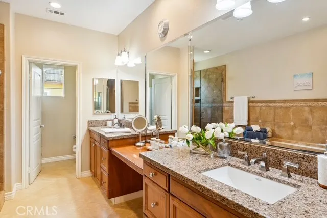 a bath room with a bath tub and a shower curtain