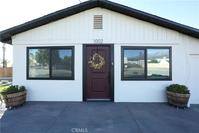 a front view of a house