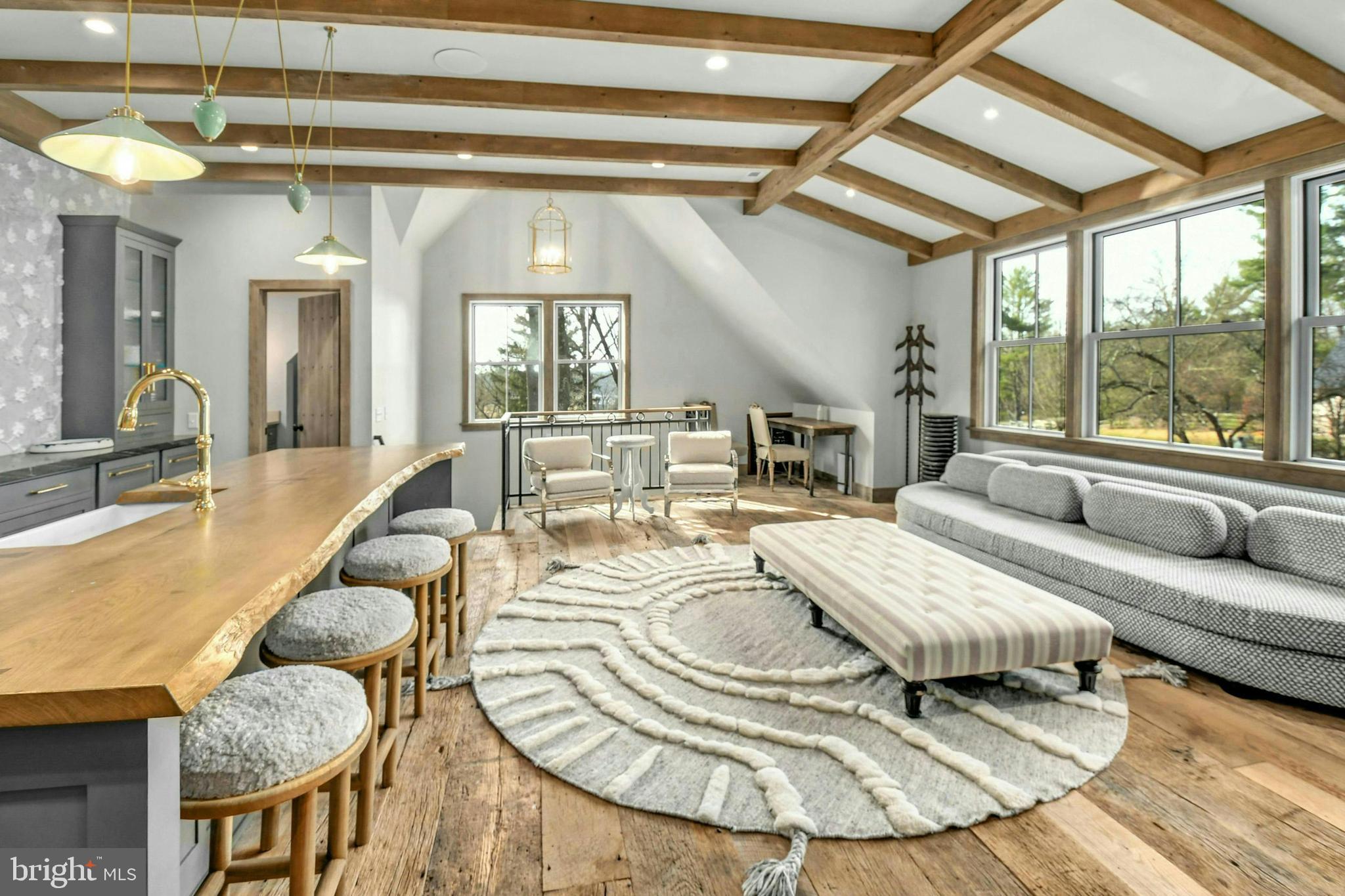 7043 Phillips Mill Road New Hope, PA 18938 - Photo 58 of 84 a living room with furniture and a large window