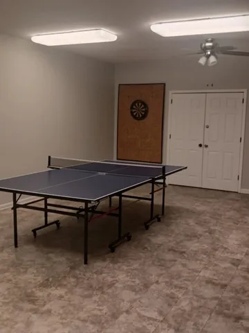 a view of a yard with an outdoor space