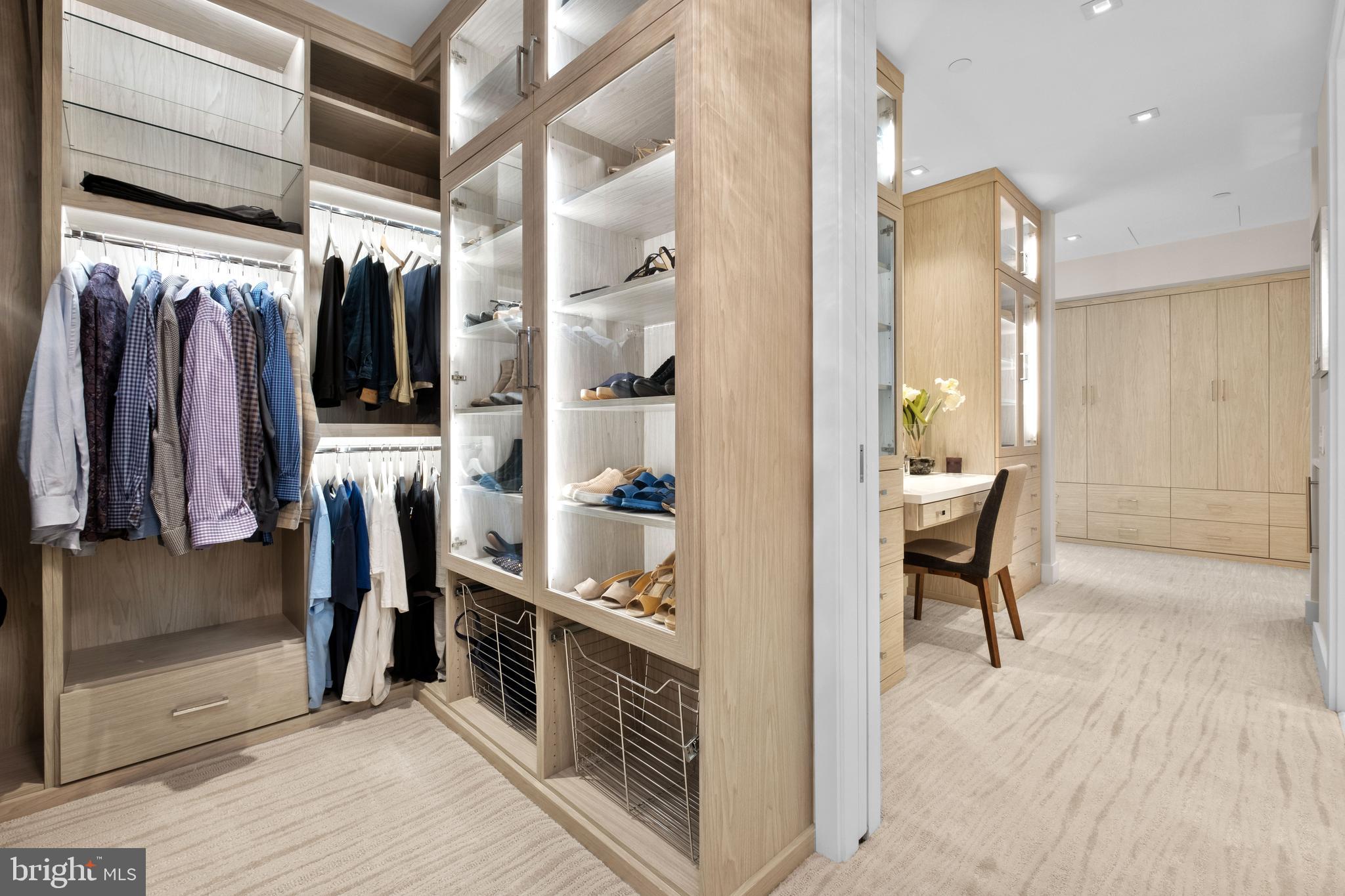 500 Walnut Street, Unit 1001 Philadelphia, PA 19106 - Photo 44 of 60 a view of walk in closet with clothes and shoes