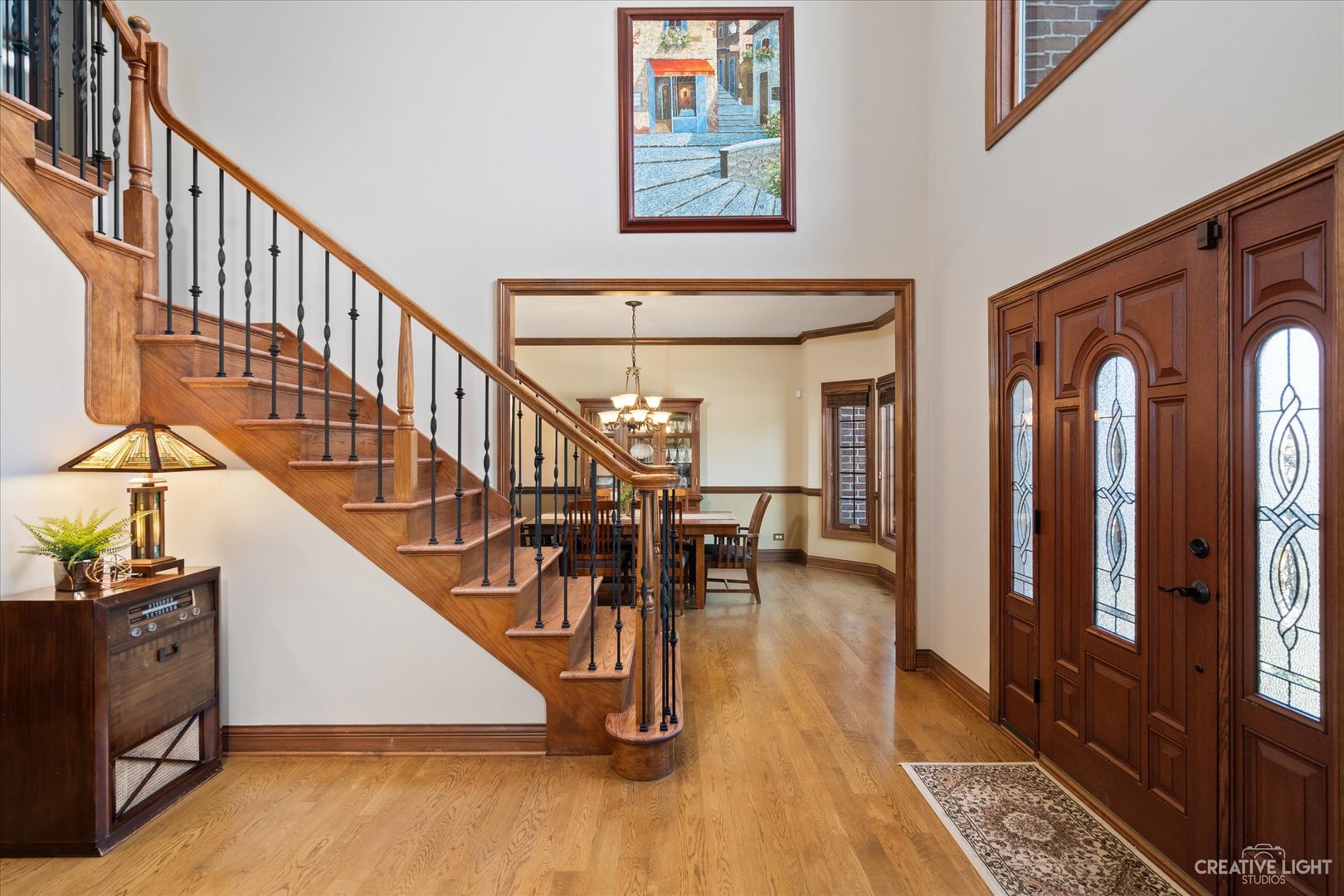 3519 Vanilla Grass Drive Naperville, IL 60564 - Photo 15 of 48 a view of staircase with furniture and a rug