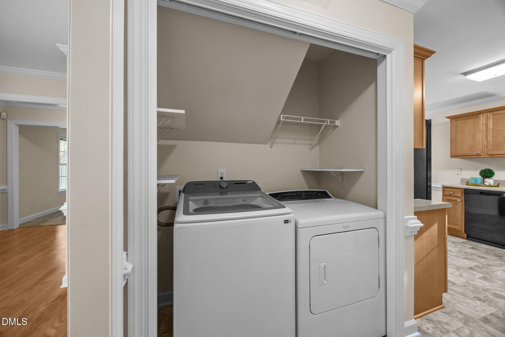 505 Vinson Road Clayton, NC 27527 - Photo 17 of 31 a utility room with dryer and washer