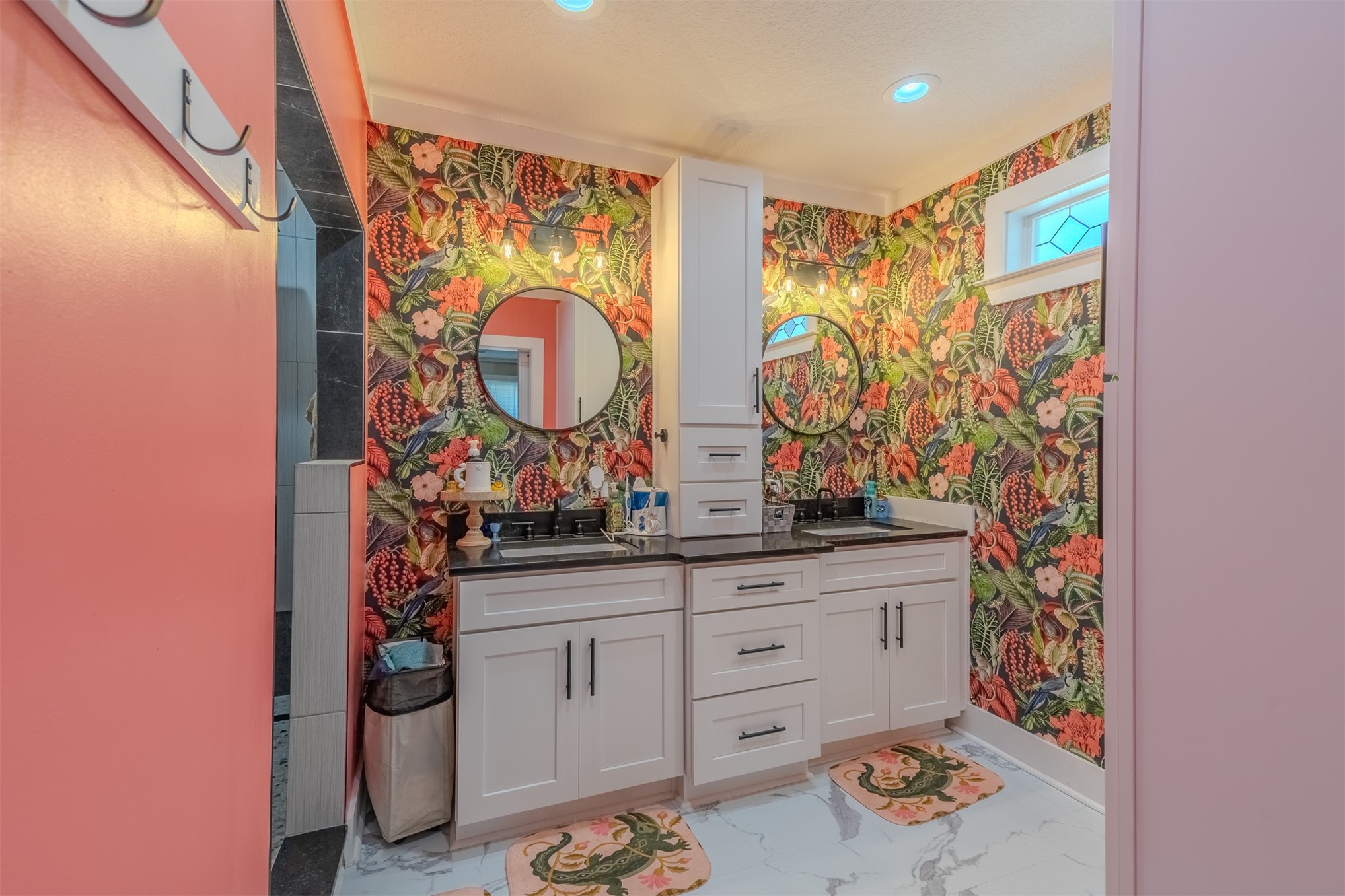 28180 Lake Hampton Road Hilliard, FL 32046 - Photo 19 of 34 a bathroom with a sink and a mirror